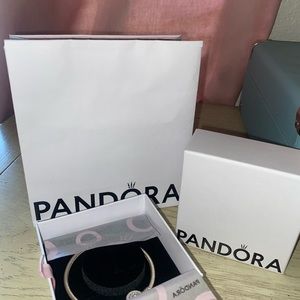 Pandora Moments Sparkling Crown snake bracelet